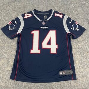 Nike Brandin Cooks New England Patriots On Field Jersey #14 Men's Size L Navy